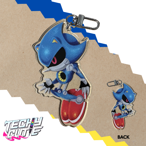 Classic Metal Sonic keychain