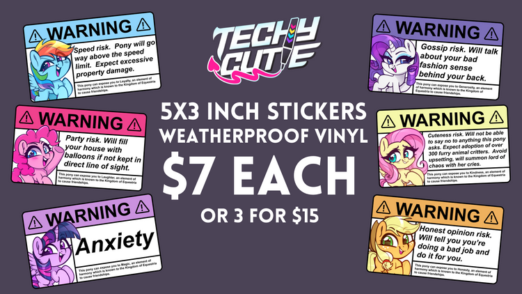 Pony Warning Labels