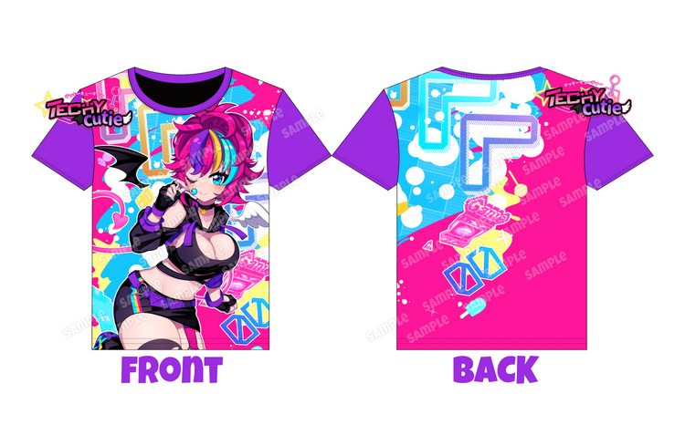 Vtuber Techy All Over Print T-shirt