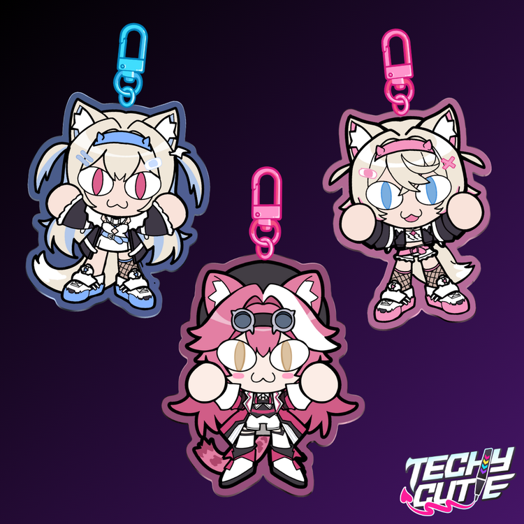 Hololive Neco-Arc keychains