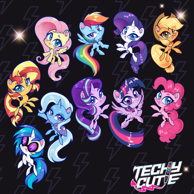 Pony Color Keychains