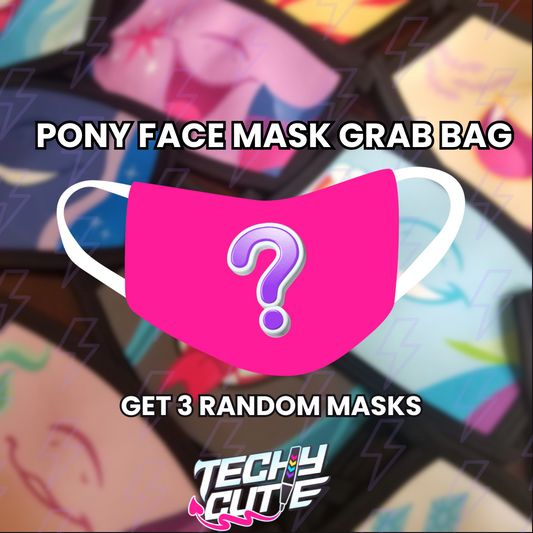 Pony Face Mask Grab Bag (3 Random Masks)