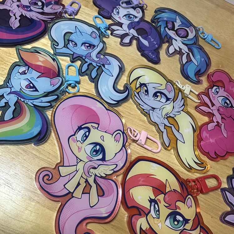 Pony Color Keychains