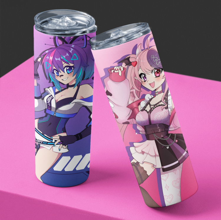 Vshojo Tumblers: Ironmouse and Projekt Melody