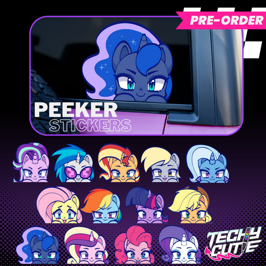 Pony Peeker Stickers