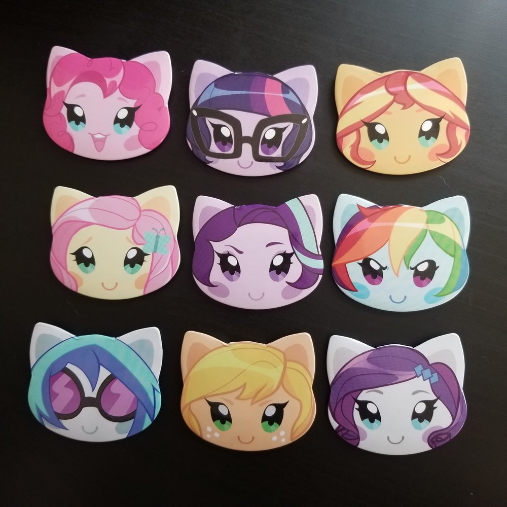 Equestria Girls Head Buttons