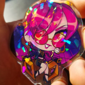
            
                Load image into Gallery viewer, [HOLOGRAPHIC] K/DA League of legends Keychains
            
        