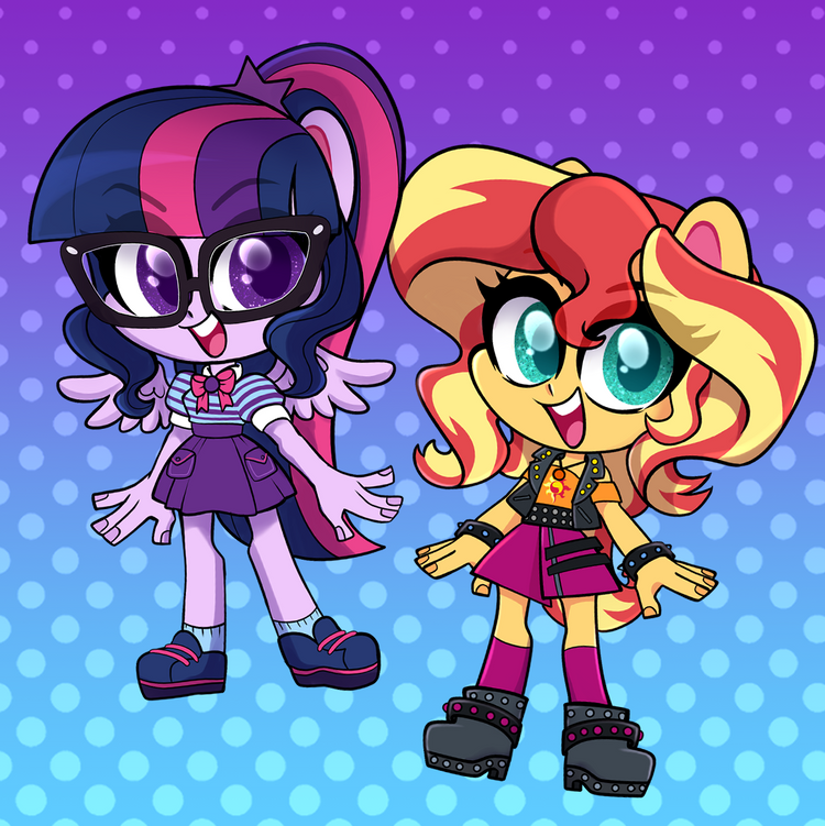 Equestria Girls Keychains (Sunset, SciTwi, Rarity)