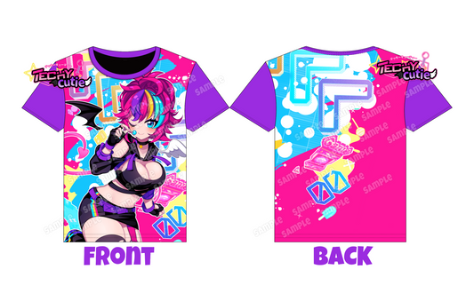 Vtuber Techy All Over Print T-shirt